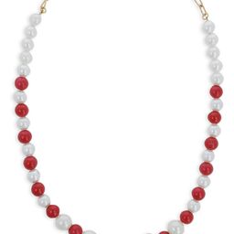AKSHARA Girls White & Red Synthetic Handcrafted Necklace-4