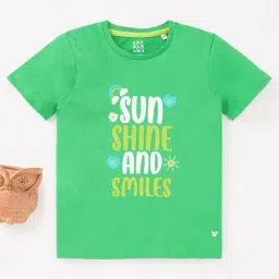 Ed-a-Mamma Kids Green Graphic Print T-Shirt-picture-48