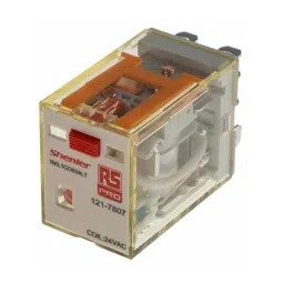 RS PRO Power Relay Plug In Mount 24 V AC Coil 16A Switching Current Model No. 1217807-23