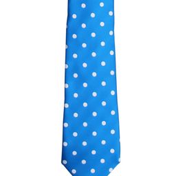 Tossido Men Blue & White Woven Design Broad Tie-picture-47