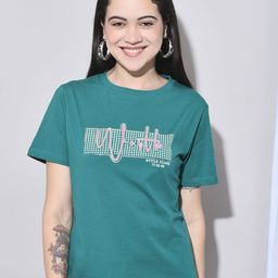 FFU Women Printed Pockets T-shirt-image-40