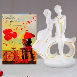 Archies Multicoloured Couple Figurine with Greeting Card-image-26