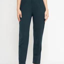 Okane Bottle Green Mid Rise Lounge Pants-picture-10
