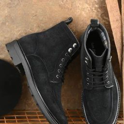 San Frissco Men's Black Casual Boots-image-80