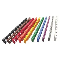 MULTICOMP PRO Clip On Wire Markers / Tie On Wire Markers CABLE MARKER, 1.5-2.5MM, 0-9, PK150, MP003252 (Pack of 150)-image-69