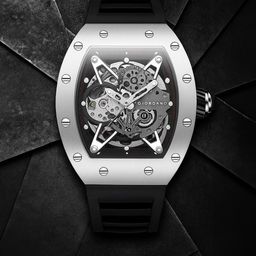 GIORDANO Men Bracelet Style Straps Analogue Automatic Motion Powered Watch GZ-50145-02-15