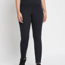 Clovia Black High Rise Active Tights-image-47