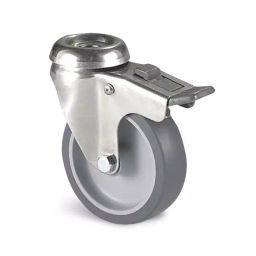 Guitel Hervieu Braked Swivel Castor Wheel 60 Kg Capacity 75 mm Wheel, JP2OD075-325L-image-83
