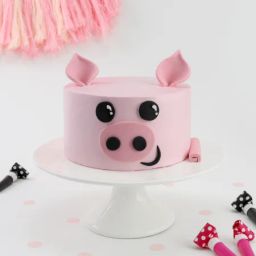 Pink Piggy Cake (600 Gm)-picture-17
