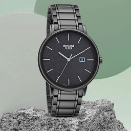 Sonata Men Black Analogue Watch-image-80