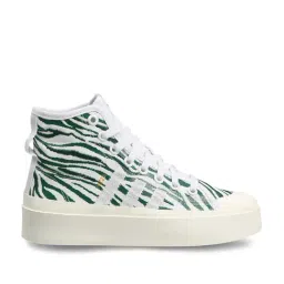 Adidas Originals Women's NIZZA BONEGA MID W Green Ankle High Sneakers-image-36