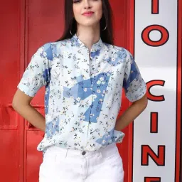 Sera Blue Printed Top-picture-11
