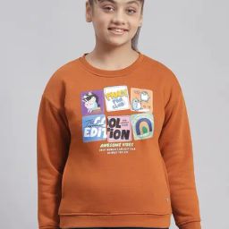 Monte Carlo Kids Rust Printed Full Sleeves Sweatshirt-image-66
