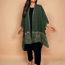 trueBrowns Women Printed Shrug-17