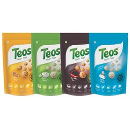 Teos Nutri Pops Roasted Makhana Cheesy Pizza Cream And Onion Piri Piri And Salt And Pepper Pack Of 4 - 70 g Each-image-31