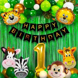 Bubble Trouble Jungle Theme 1st Birthday Decorations - Pack of 52-18