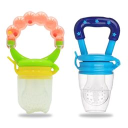 Chinmay Kids New Born Baby Pacifier With Rattle Handle Silicone Safe Fresh Fruit Feeder Soother (Green, Blue)-22