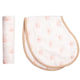Masilo Swaddle & Burp Cloth Bib - Over the Rainbow-image-40