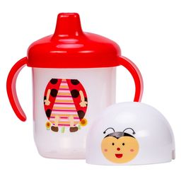 Adore SPINHX Duck Bill/ Hard Spout Sipper with Twin Handle & Hygiene Cap- 250ml- Red-picture-1