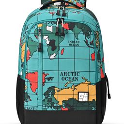 Gear Grid Backpack 19"/37L Large Water Resistant School Bag/Casual Backpack/Daypack/Travel Backpack/Kids Bag for Boys/Girls (Blue-Black)-51