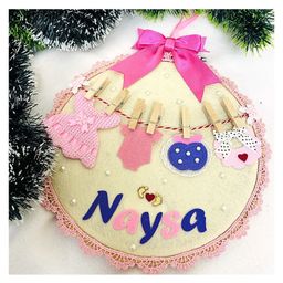 Li'll Pumpkins New born baby girl Name hoop-19
