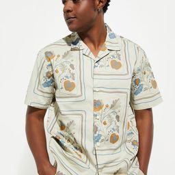 max Men Cuban Collar Floral Printed Cotton Casual Shirt-picture-35