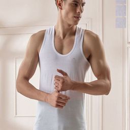 CAVENDERS Pack Of 4 Pure Cotton Innerwear Vests soft White Premium quality Dno-v127st-picture-17