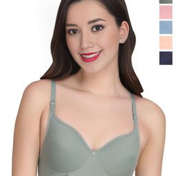 Liigne Women Pack Of 4 Everyday Non Padded Bra-picture-19