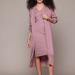 The Roadster Lifestyle Co. Jumper Midi Dress with Shrug-picture-30