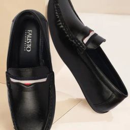 Fausto Men's Black Casual Loafers-picture-29