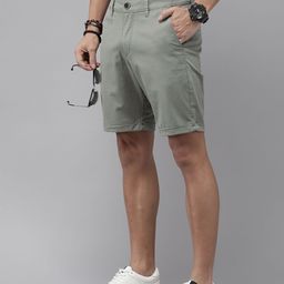 Roadster Men Solid Chino Shorts-image-31