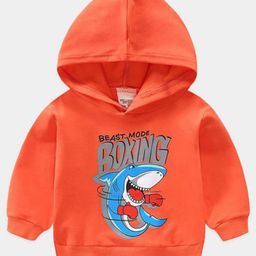 YK Girls Printed Cotton Hooded Sweatshirt-picture-7
