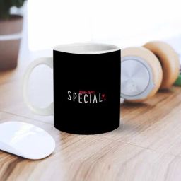 eCraftIndia Black Ceramic You Are Special Quote Printed Coffee Mug (0.25 L)-34