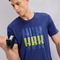 HRX by Hrithik Roshan Men Brand Logo Printed Rapid-Dry Training T-shirt-picture-47