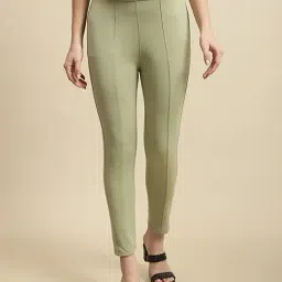 TAG 7 Green Mid Rise Jeggings-image-37