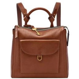 Fossil Parker Brown Leather Medium Backpack-image-94