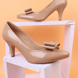 Elle Women's Beige Stiletto Pumps-image-95