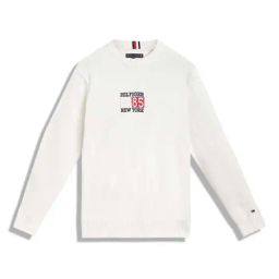 Tommy Hilfiger Kids White Embroidered Full Sleeves Sweatshirt-image-29