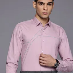 Louis Philippe Ath.Work Geometric Printed Super Slim Fit Formal Shirt-image-62