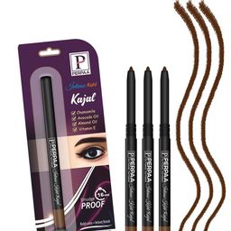 PERPAA Intense Set Of 3 Kohl Kajal Pencil - 0.35g Each - Brown-18