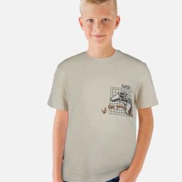 Gini & Jony Kids Off White Printed T-Shirt-image-75