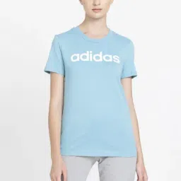 adidas Sky Blue Cotton Printed T-Shirt-picture-42