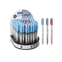 Doms Inxtra 0.7 mm ‎Blue, Black, Red Ball Pen (Pack of 1 Box)-14
