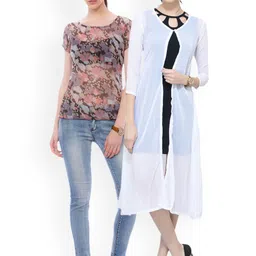 SCORPIOUS Women Pack of Shrug & Top-54