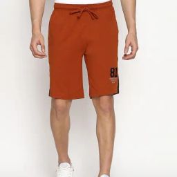 Van Heusen Athleisure Regular Fit Smart Tech Easy Stain Release Solid Knit Shorts - Sunset-picture-25