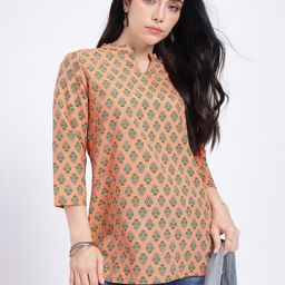 Anouk Rustic Mandarin Collar Floral Printed Straight Kurti-picture-58