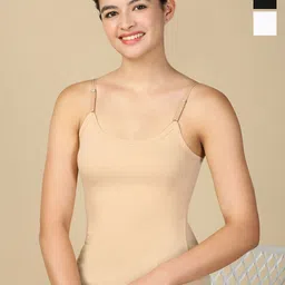 Lux Cozi Pack Of 3 Pure Cotton Camisoles-image-70