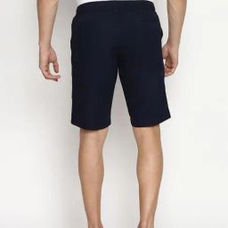 Van Heusen Athleisure Regular Fit Soft Touch Functional Pockets Shorts - Navy image 2