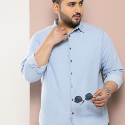 Sztori Men Plus Size Original Pure Cotton Casual Shirt-image-42