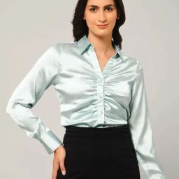 PURYS Green Regular Fit Shirt-image-48